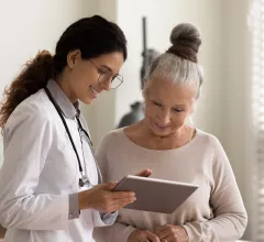 older female patient and doctor