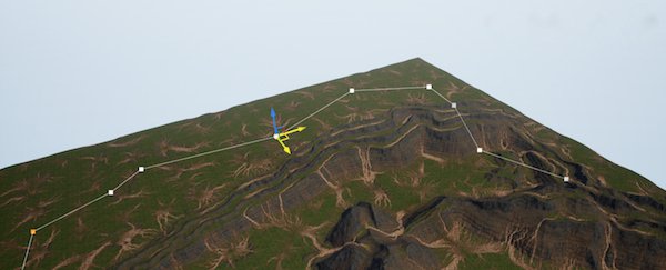 mountain range spline tool