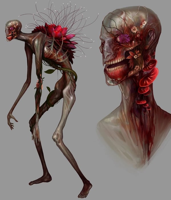 Molly brown Zombie Flowers concept art