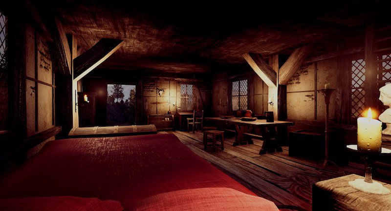 inside of cabin 3d